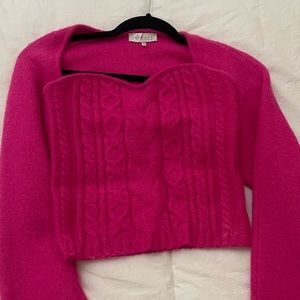 Raspberry Shrug and Top set